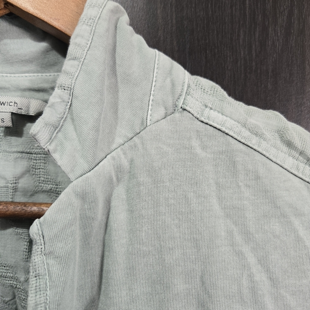 Sandwich Women's Green Thin Shirt Blazer Jacket Pretty Detail Size Small - Picture 7 of 11